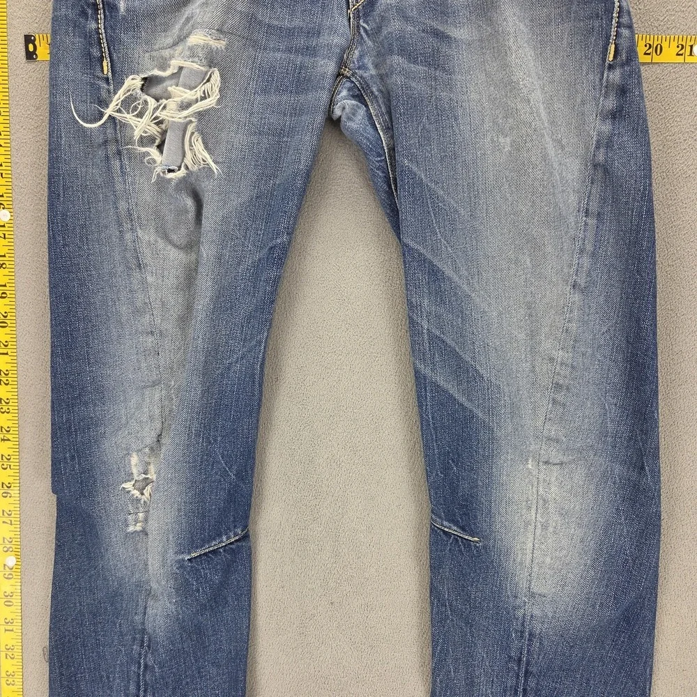 Vintage Levis Engineered Jeans Mens Blue Twisted Zip Fly Thrashed Fits 29x30